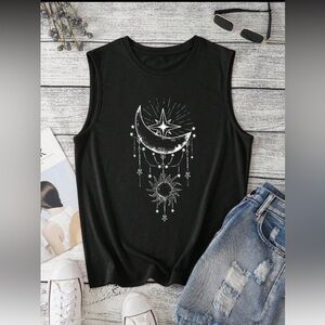 SHEIN || NWOT Sun Moon and Stars Sleeveless (M)